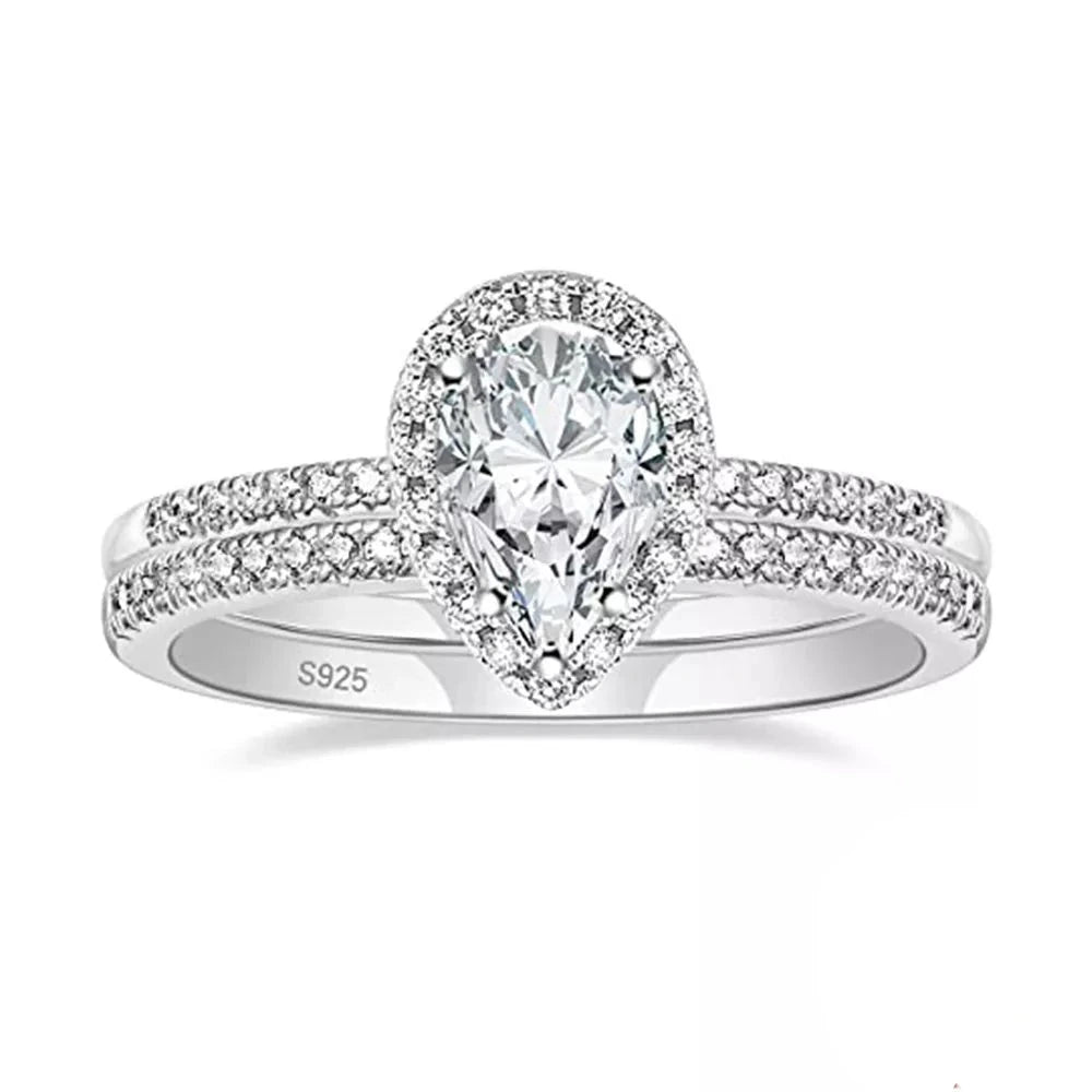 Anel Encanto de Diamante Prata 925