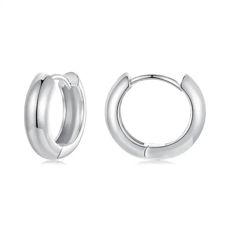 Brinco Argola Clássico em Prata 925