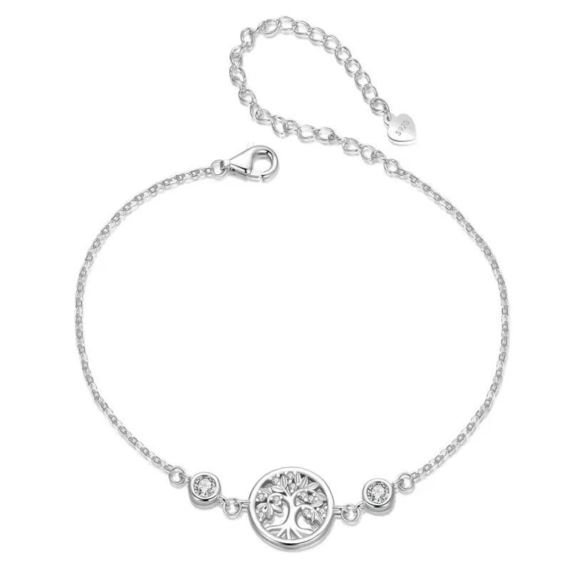 Pulseira Feminina Árvore da Vida em Prata 925