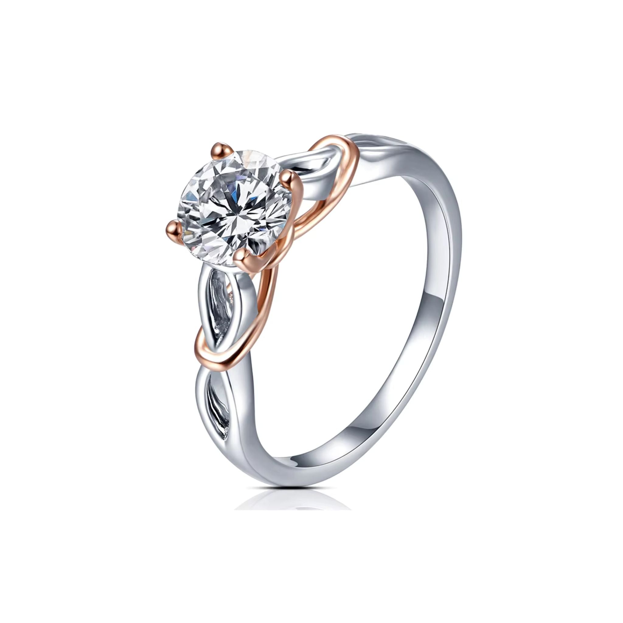 Anel Solitário Eternelle com Moissanite 1ct