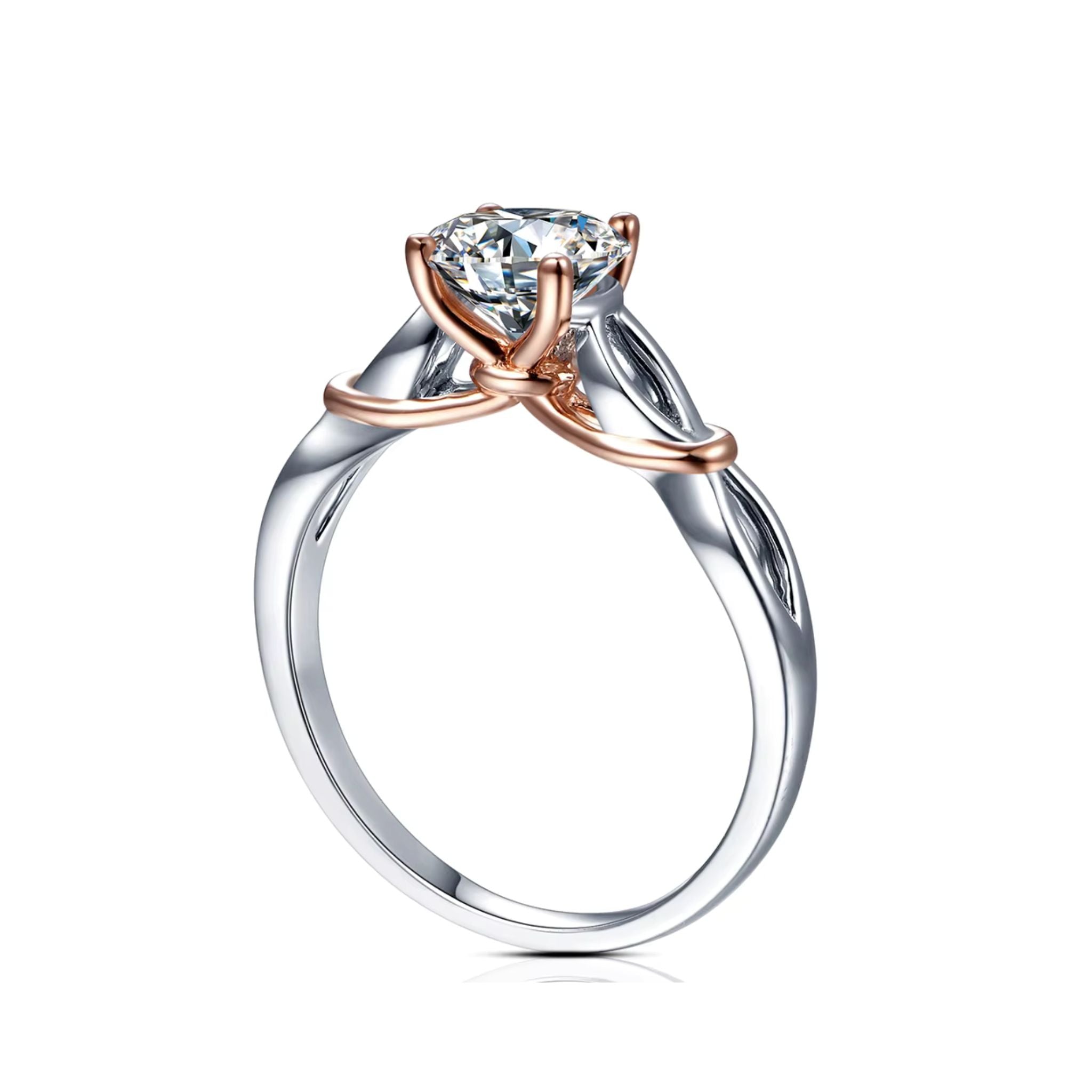 Anel Solitário Eternelle com Moissanite 1ct