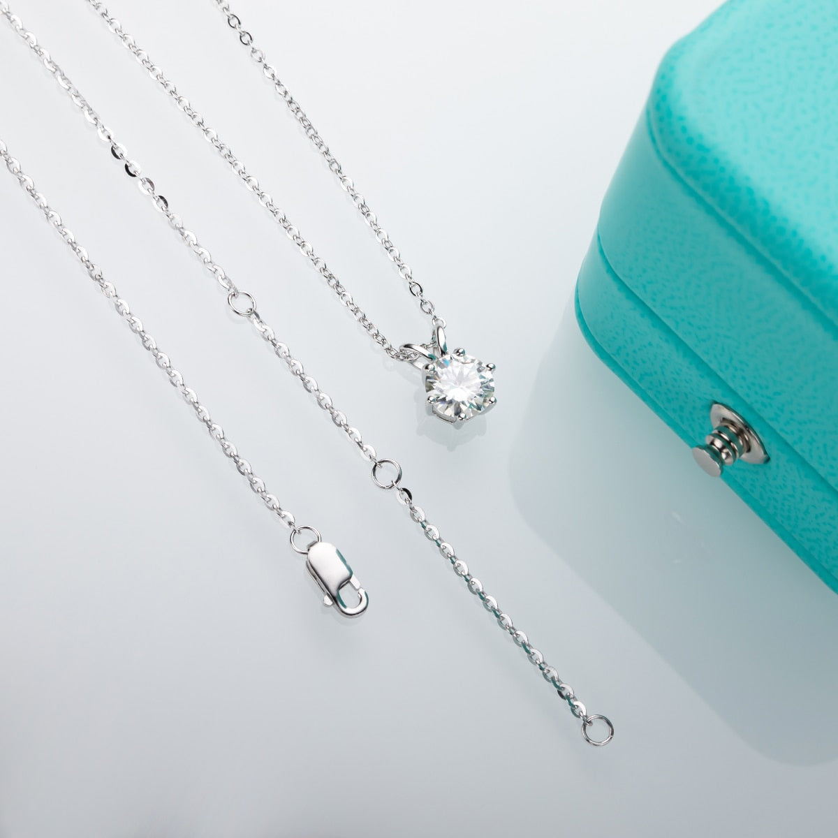 Colar Brilhante Moissanite em Prata 925