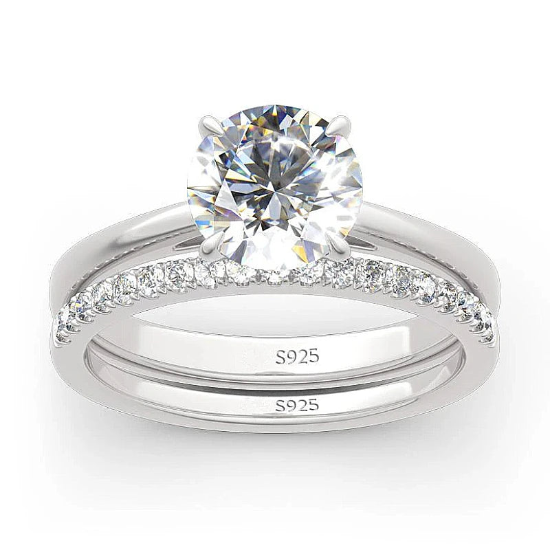 NKHOG 1ct 2ct Moissane Collane con ciondolo per le donne Argento NKHOG 1ct 2ct Moissane Collane con ciondolo per le donne Argento