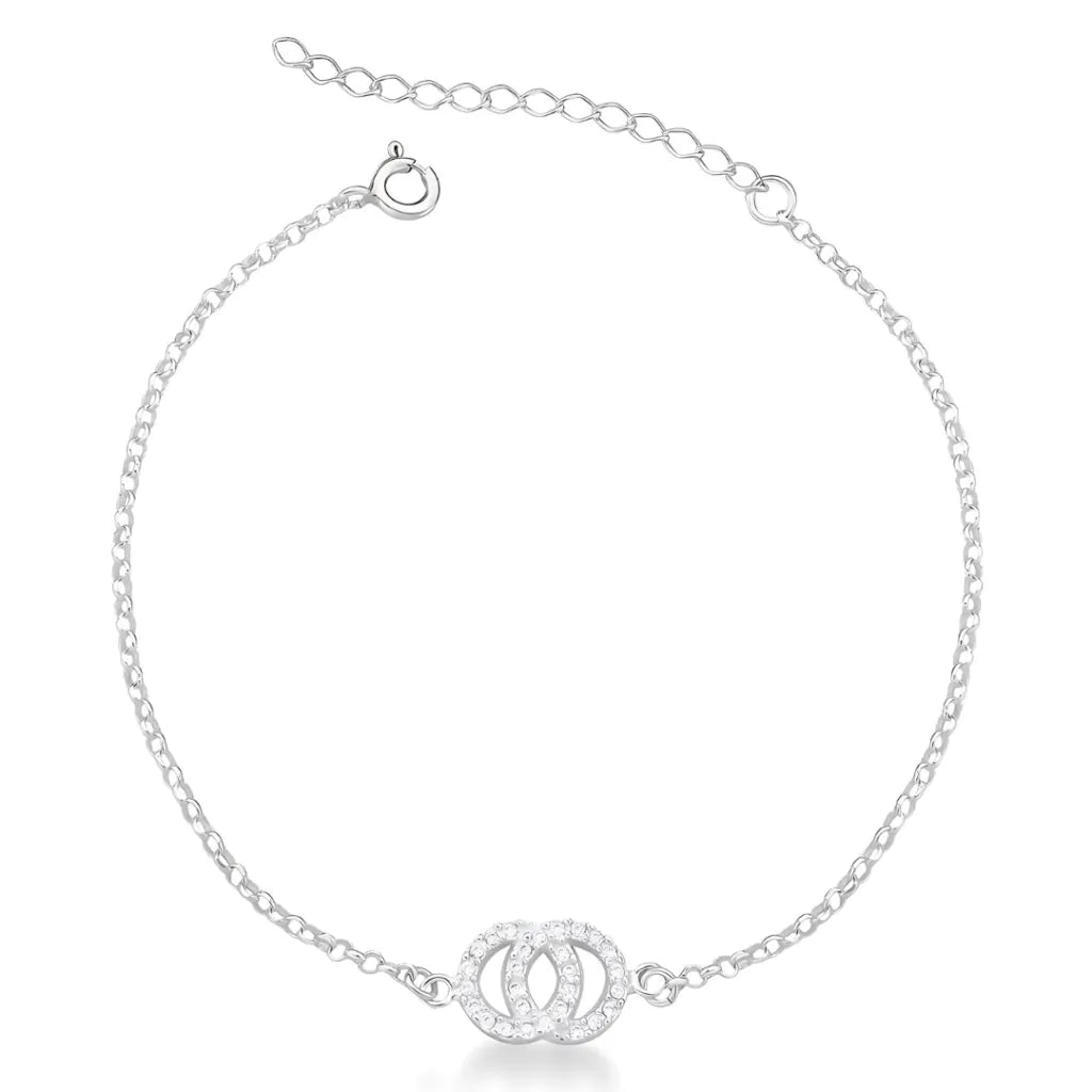 Pulseira Círculos Cravejados em Prata 925