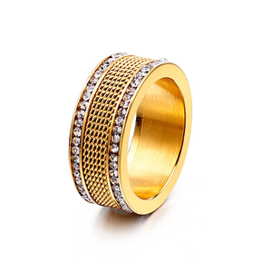 Anel Classic Zircônia Banhado a Ouro 18k