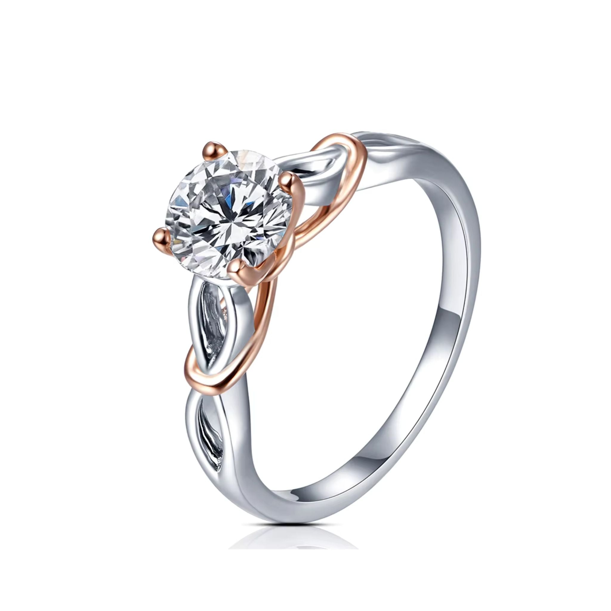 Anel Solitário Eternelle com Moissanite 1ct