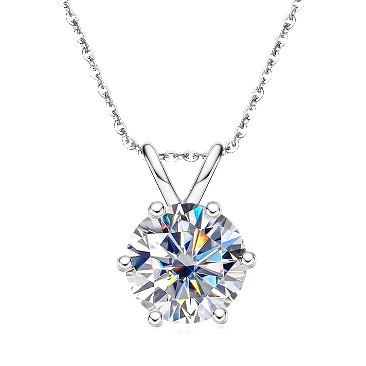 Colar Brilhante Moissanite em Prata 925